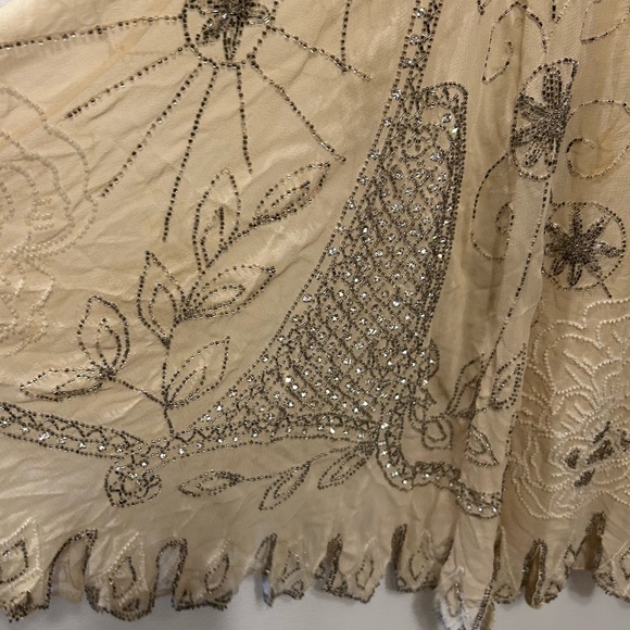 Rare  1920s Silk Hand Beaded Flapper Dress - Picture 9 of 9